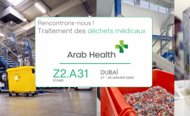 Ecosteryl à Arab Health 2025. Fabricant de machines de désinfection et tri des déchets hospitalier.